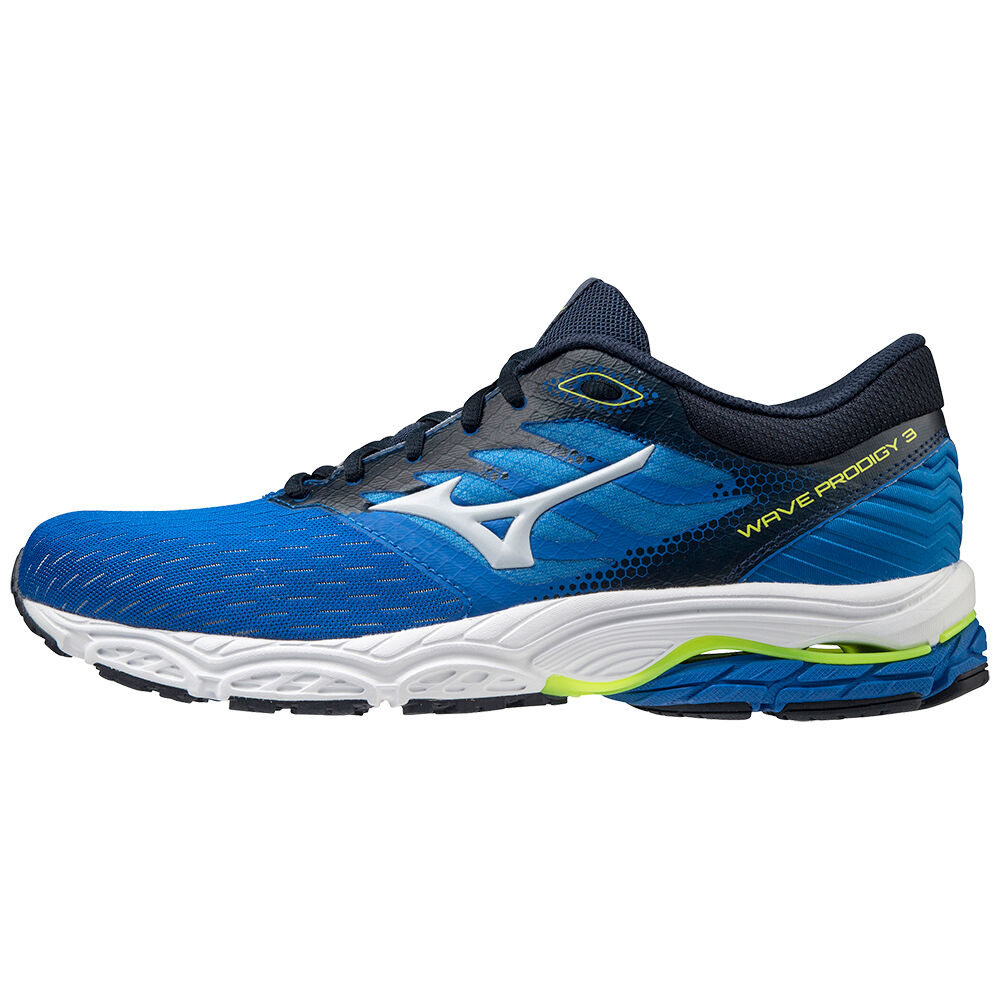 Zapatillas Running Mizuno Wave Prodigy 3 Hombre Azules/Amarillo Outlet RMNU-45237